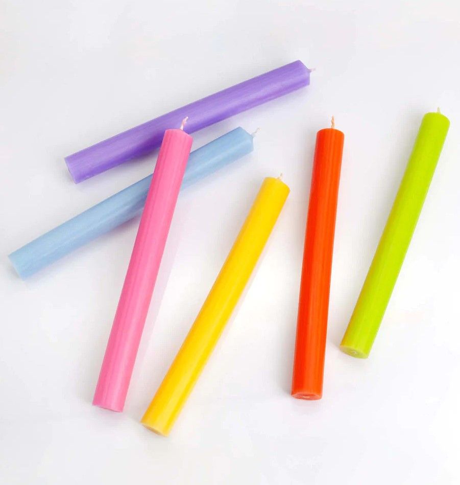 Espelmes a Granel de Color Sòlid - Taronja Rústic - Paquet de 10
