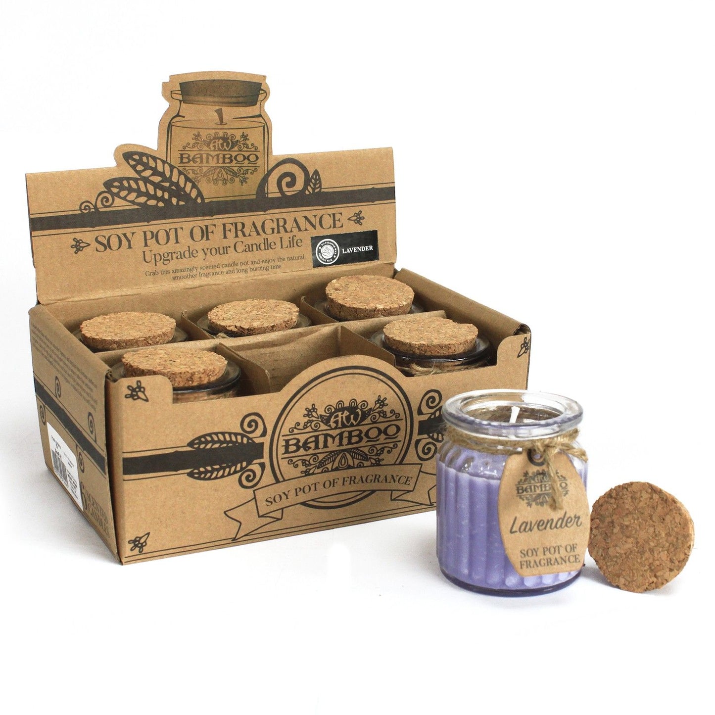 Espelma de Cera de Soia Pot - Lavanda