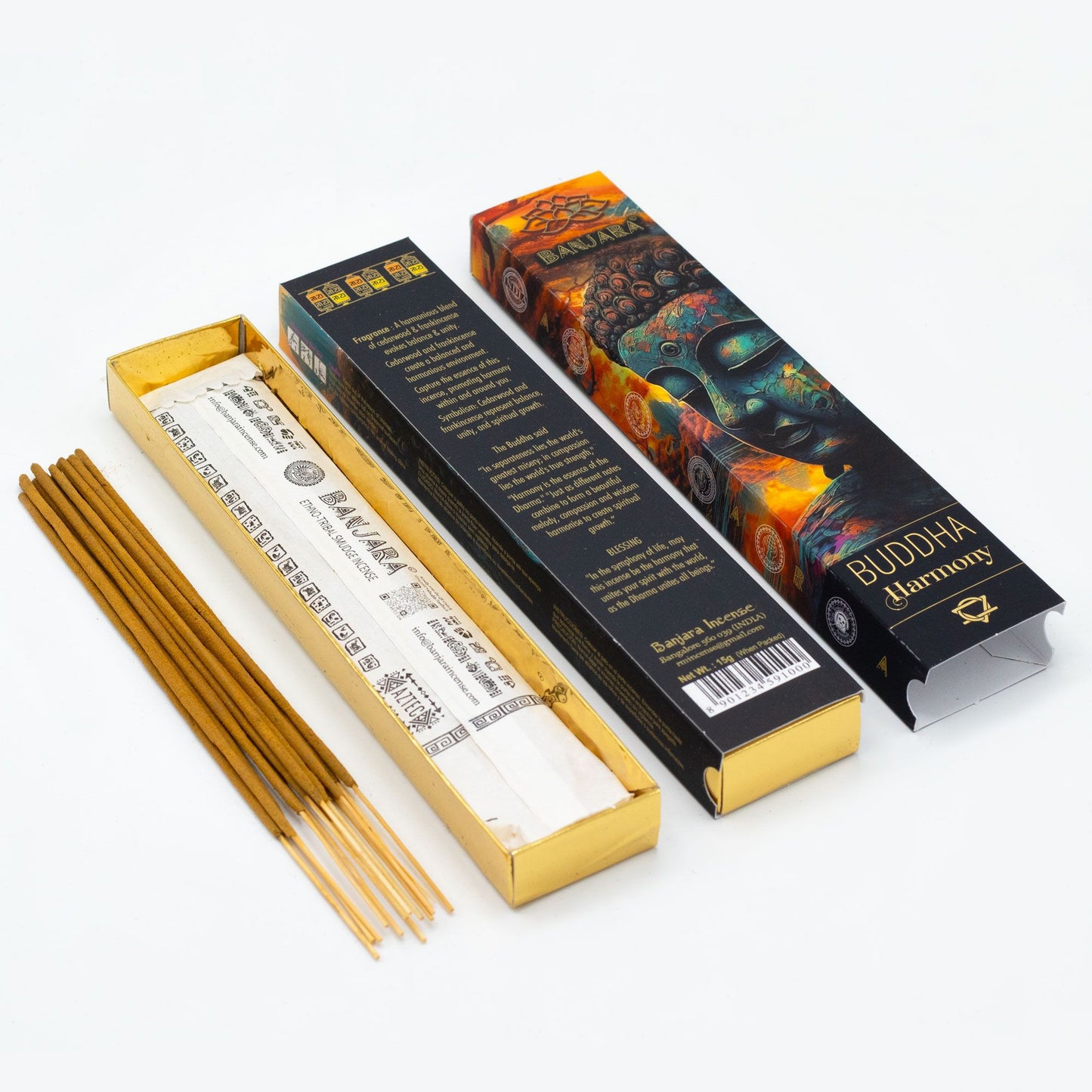 Incienso Banjara Buddha – Set de regalo en caja (6 surtidos)