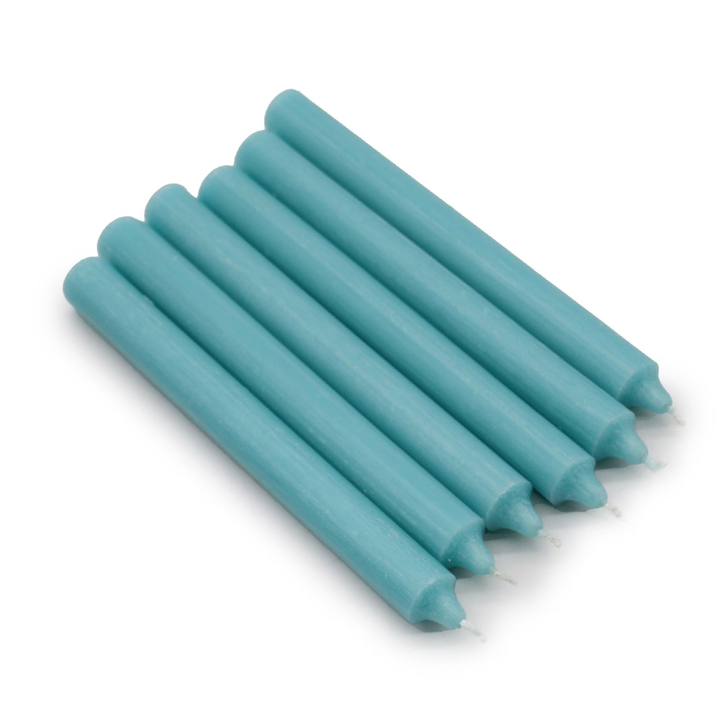Espelmes a granel de color sòlid - Aqua rústic - Paquet de 10