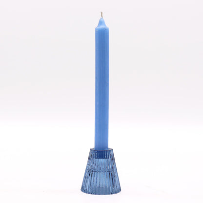 Portaespelmes reversible per a sopar / espelma de te - Blau reial