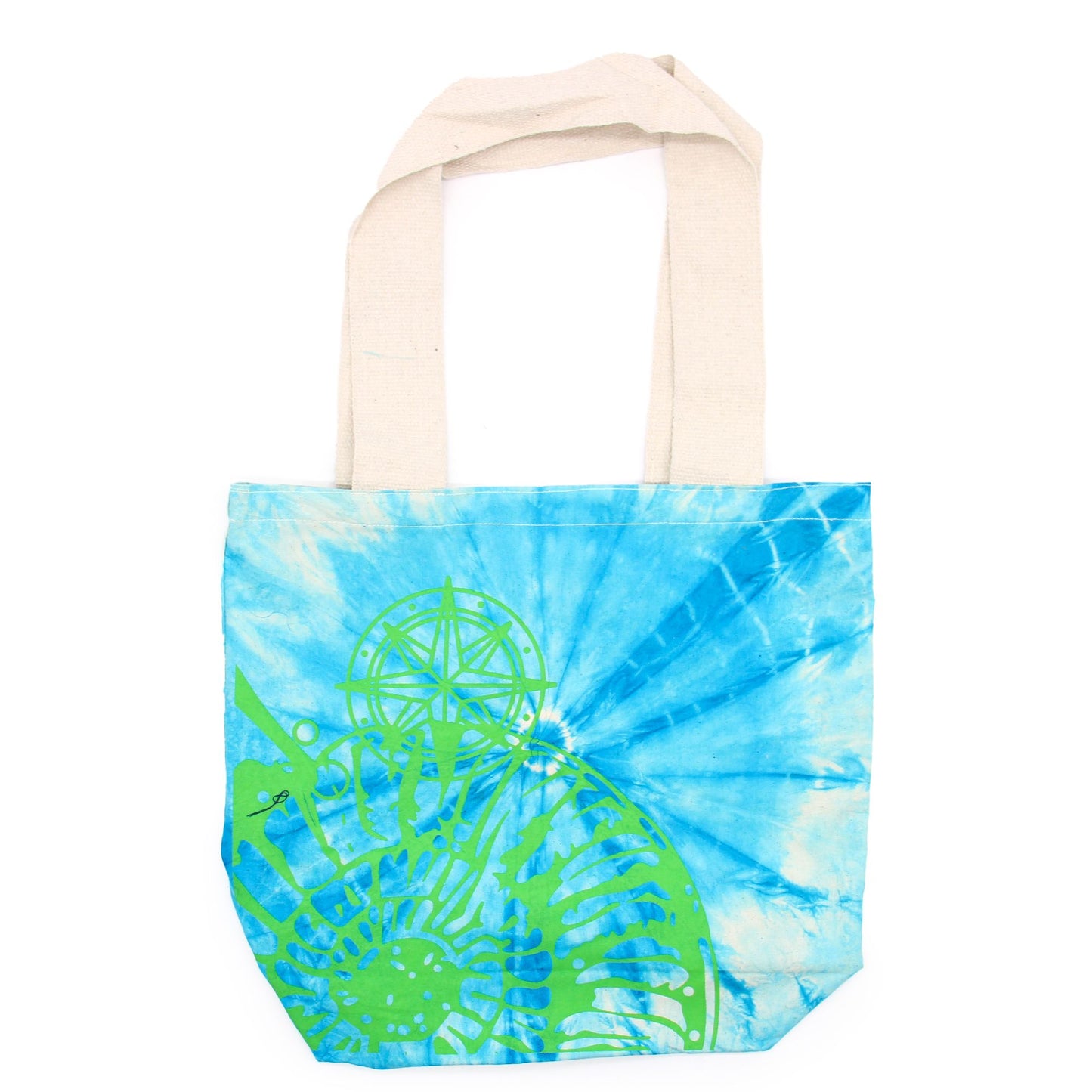 Bosses de Cotó "Tie Dye" (170g) - 38x42x12cm - Concha Marina - Blau i verd - Nansa Verda