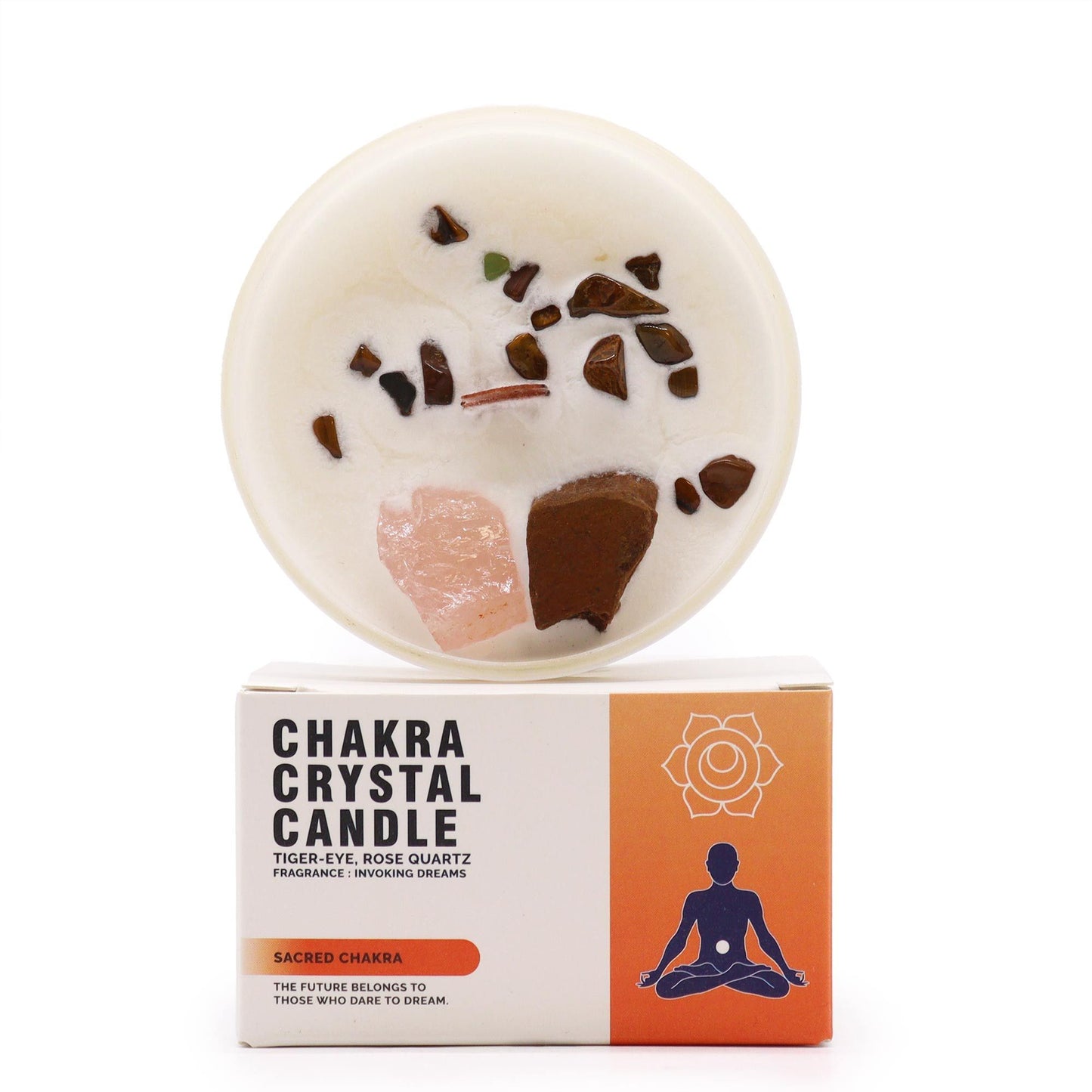 Espelmes de Cristall de Chakra - Chakra Sacre