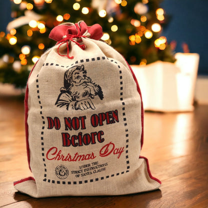Sac de jute de Santa - No obrir abans del