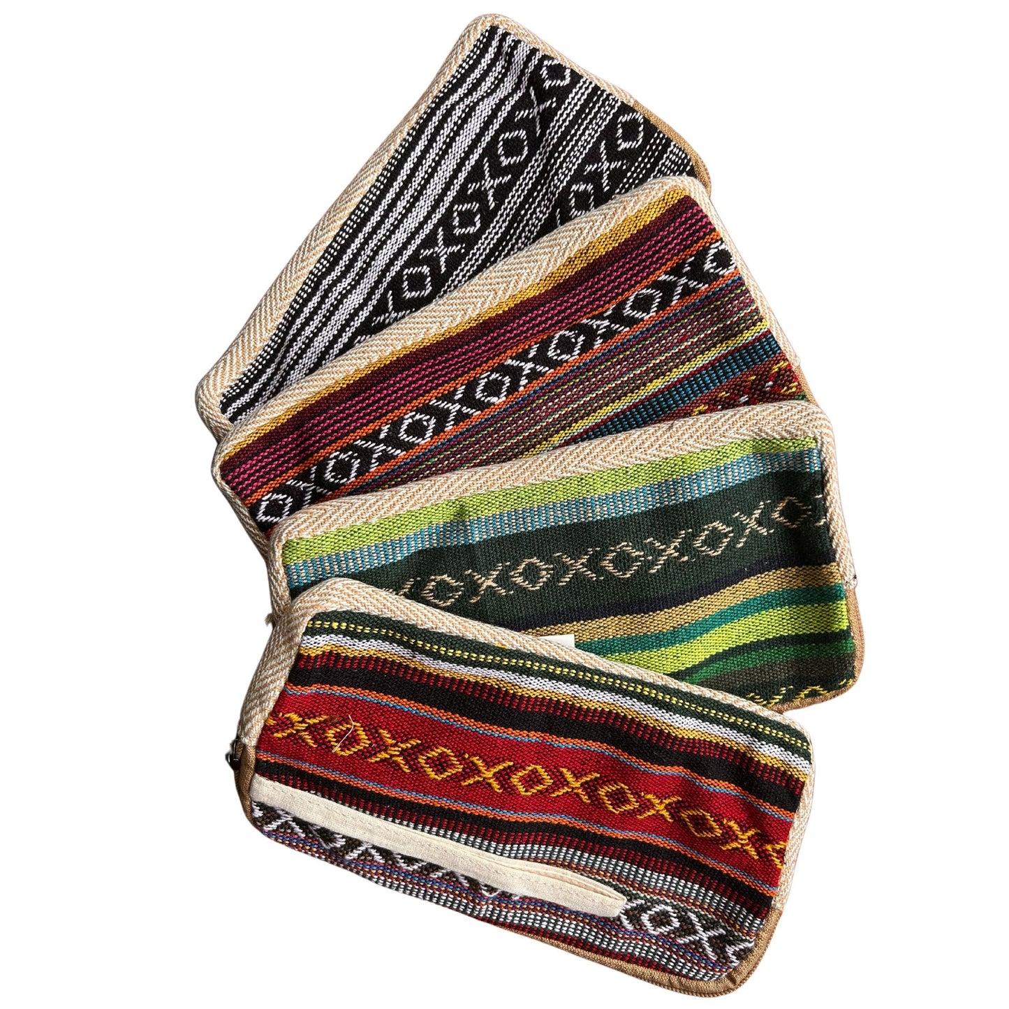 Bolsa con cremallera de cáñamo para teléfono (surtida)