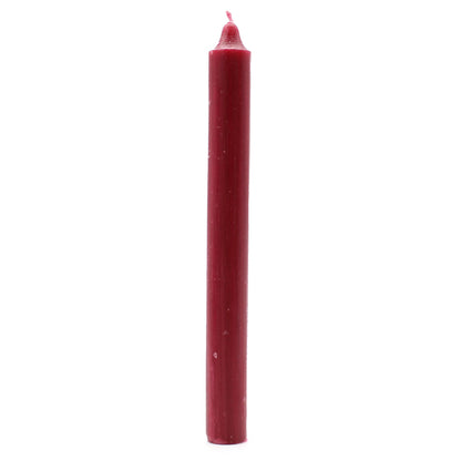Espelmes a granel de color sòlid - Borgonya rústic - Paquet de 10