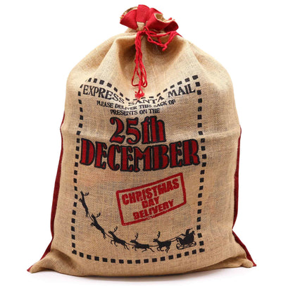 Sac de jute de Santa - 25 de desembre