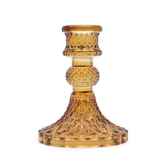 Candelabres vintage per a sopar - Ambre antic