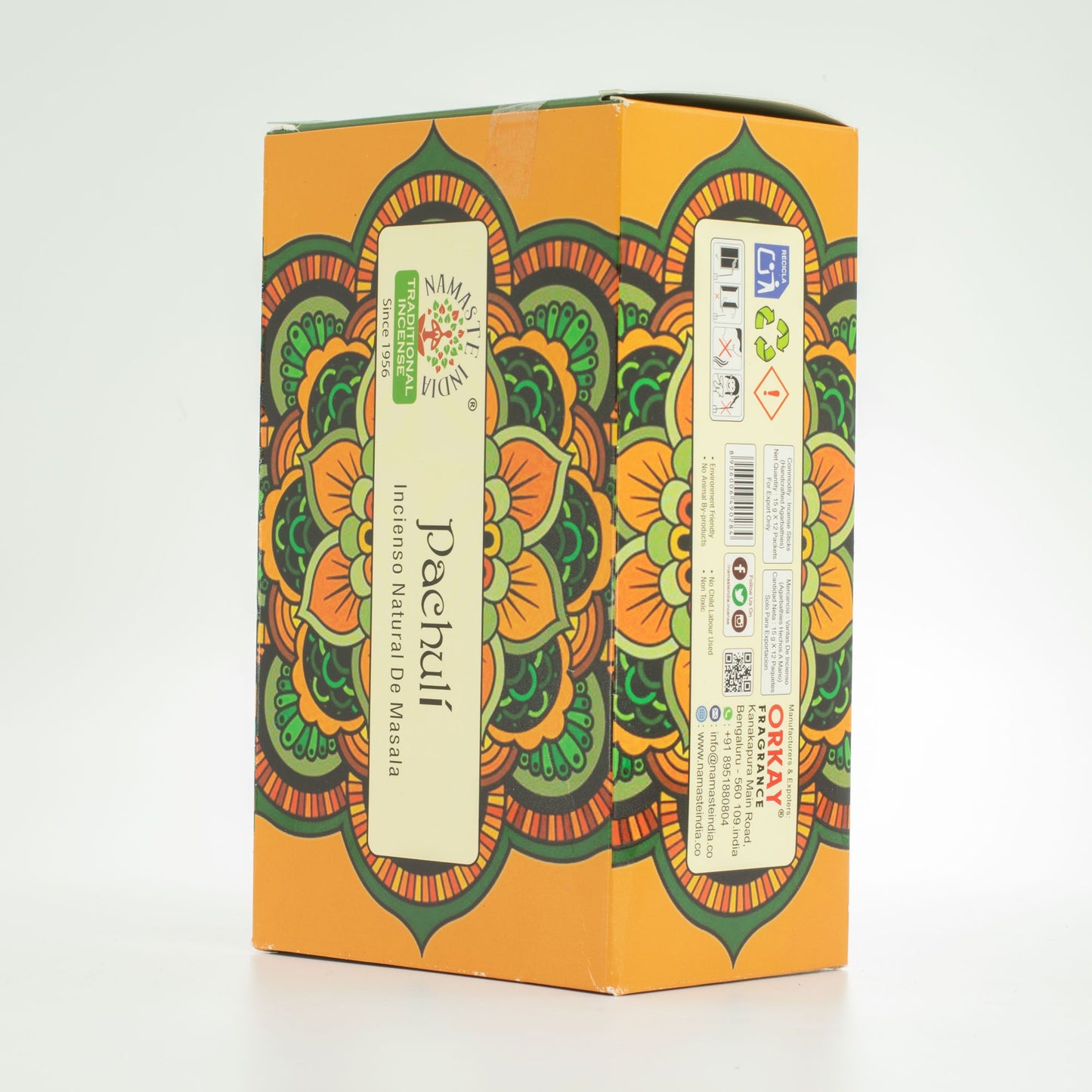 Namaste Mandala Masala Incienso - Pachulí
