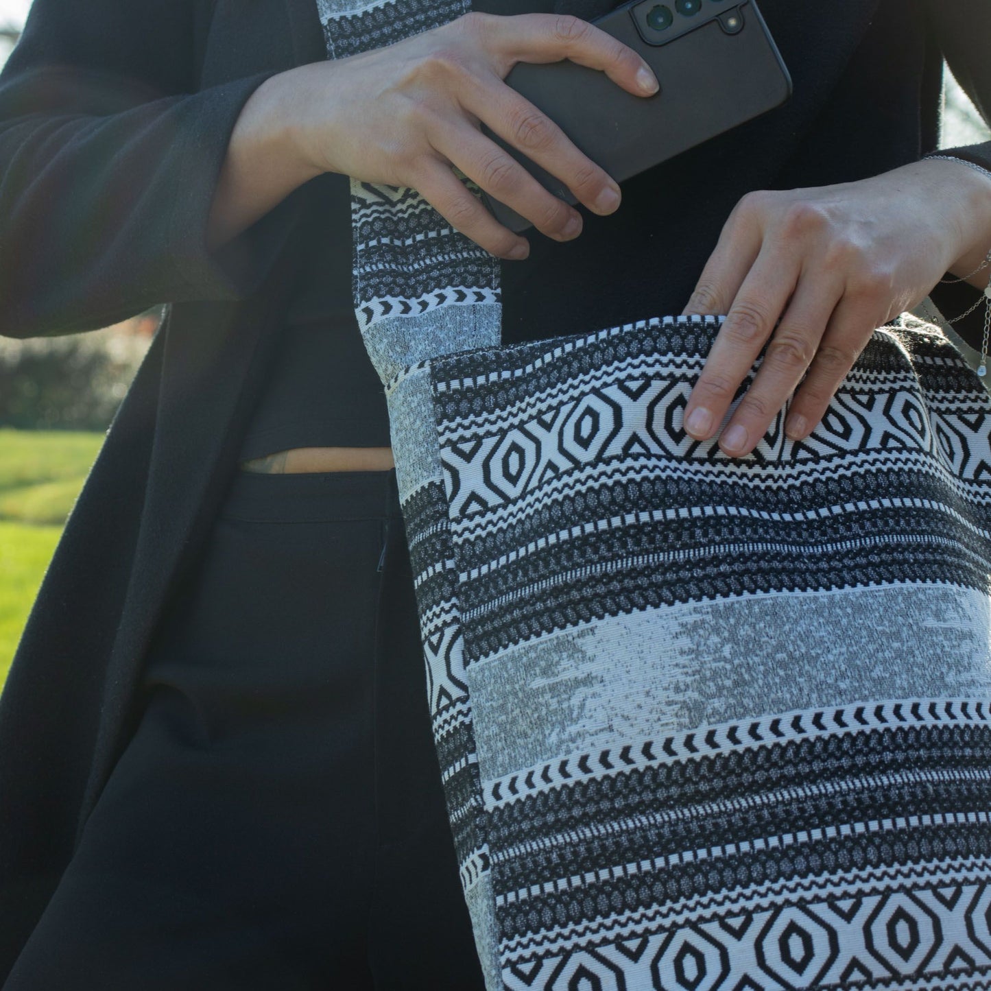 Bosses Jacquard Naturals – Caravana Urbana – Bossa Tote Nòmada
