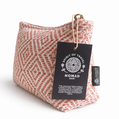 Bossa de tocador Nomad Sari Indian Jacquard - Labyrinth Coral