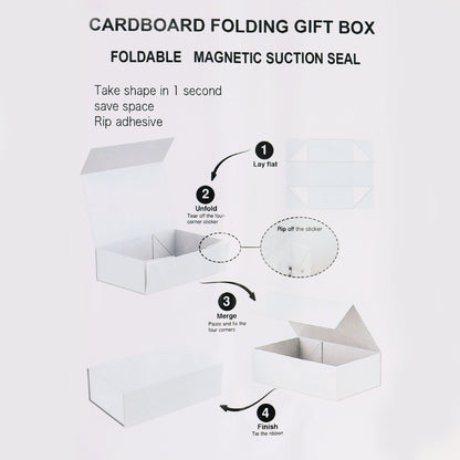 Caja de regalo plegable con Lazo 20x18.2x8 cm - Roja
