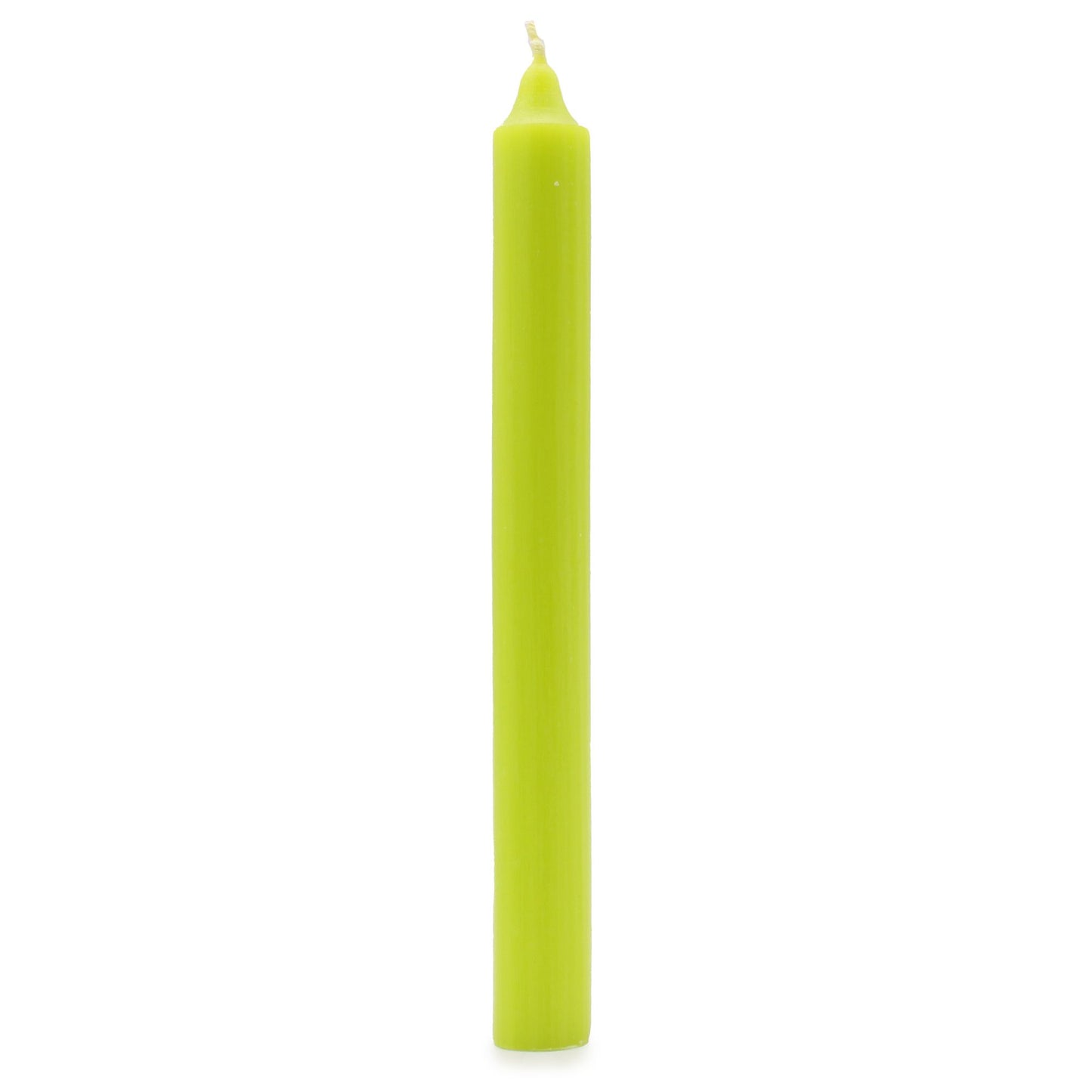 Espelmes a granel de color sòlid - Verd llima rústic - Paquet de 10
