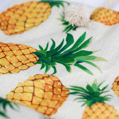 Bossa shopper amb nansa de corda - pinyes tropicals