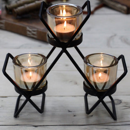 Candelabre de Ferro - Triangle - 3 Tasses