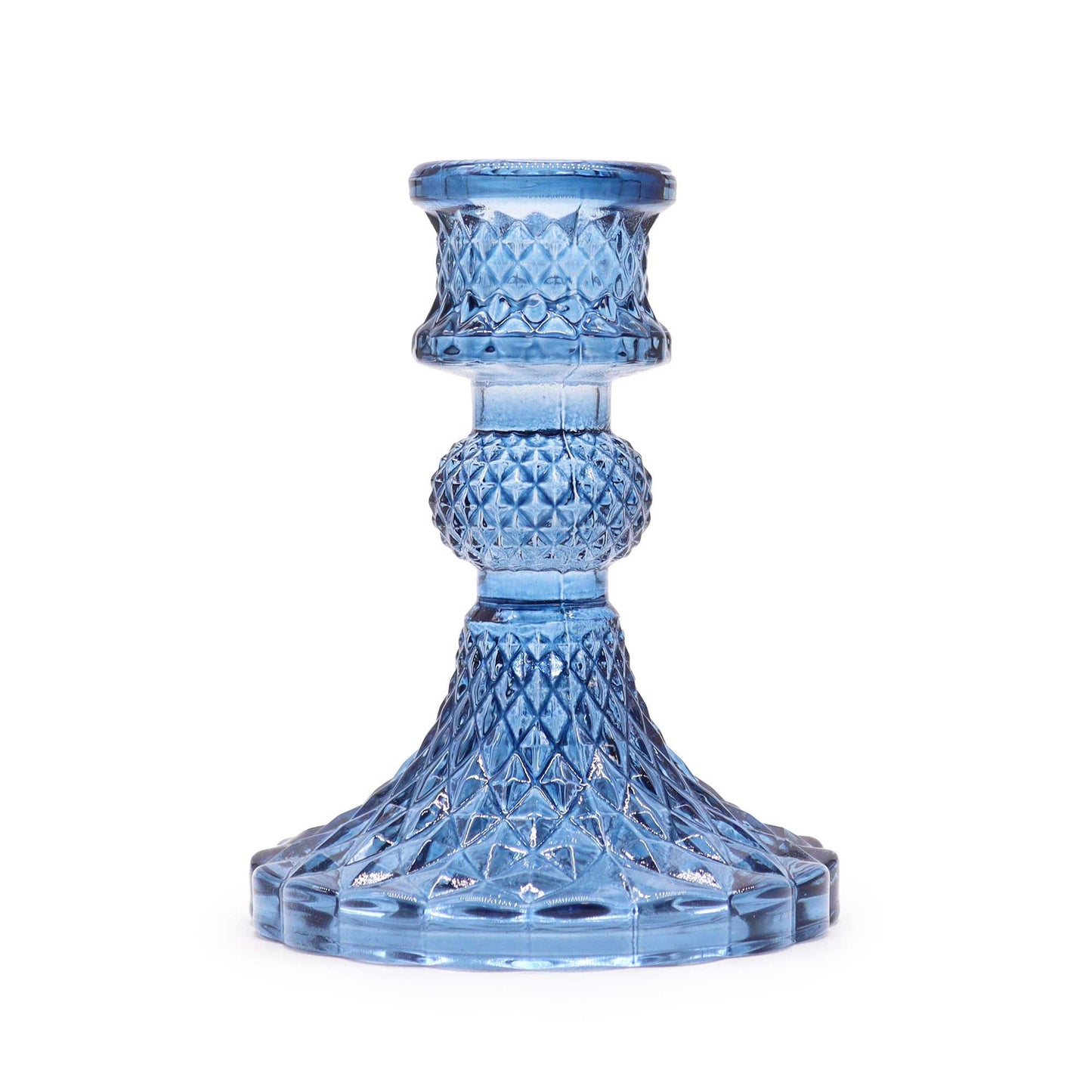 Portaespelmes vintage per a sopar - Blau reial
