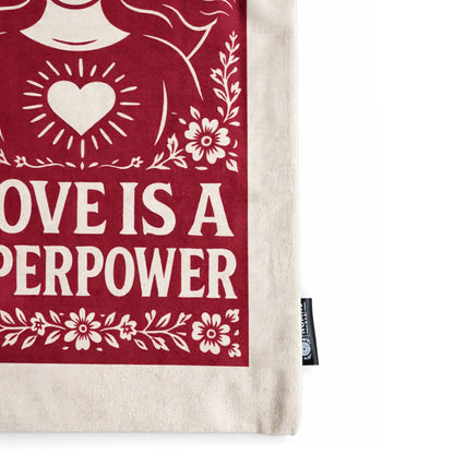 Nomad Sari Iconic Toni Tote Bag - L'amor és un superpoder - Natural 10oz