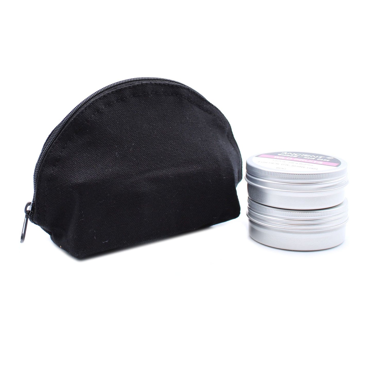 Neceser de algodón negro 10 oz - bolso de luna