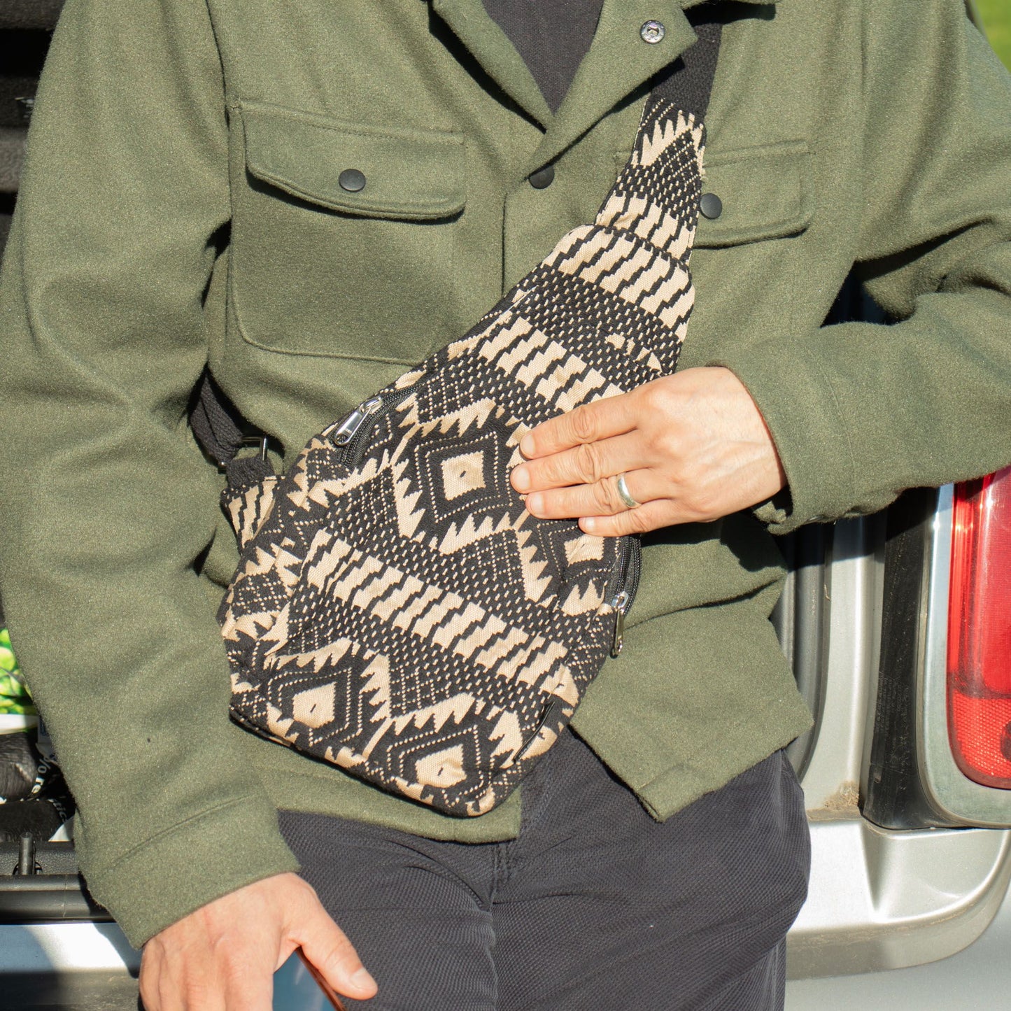 Bosses Jacquard Naturals - Telar del Desert - Bossa Bandolera