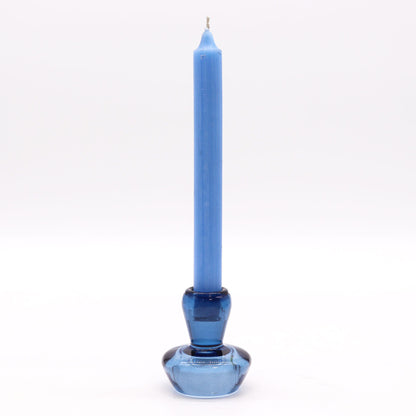 Portaespelmes reversible amb disseny de bolet per a sopar / espelma de te - Blau reial