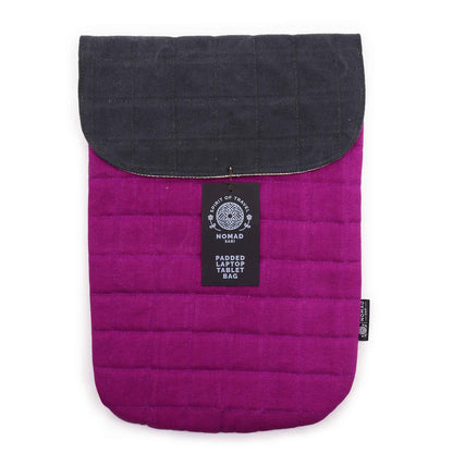 Funda encoixinada per a portàtil - Púrpura Haze - Rentat a la pedra de 14 oz