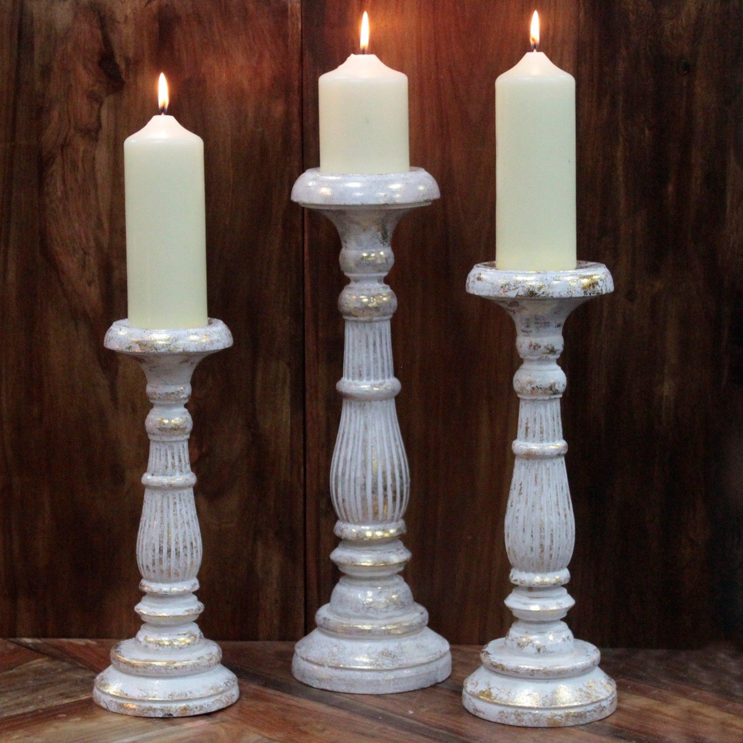 Candelabre Petit - Or Blanc