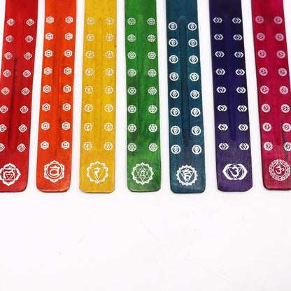 Quemador de incienso - Chakras ( Colores Variados)