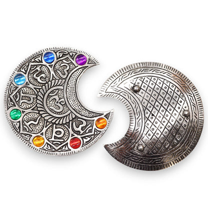 Porta-incienso Luna Siete Chakras 11.5cm