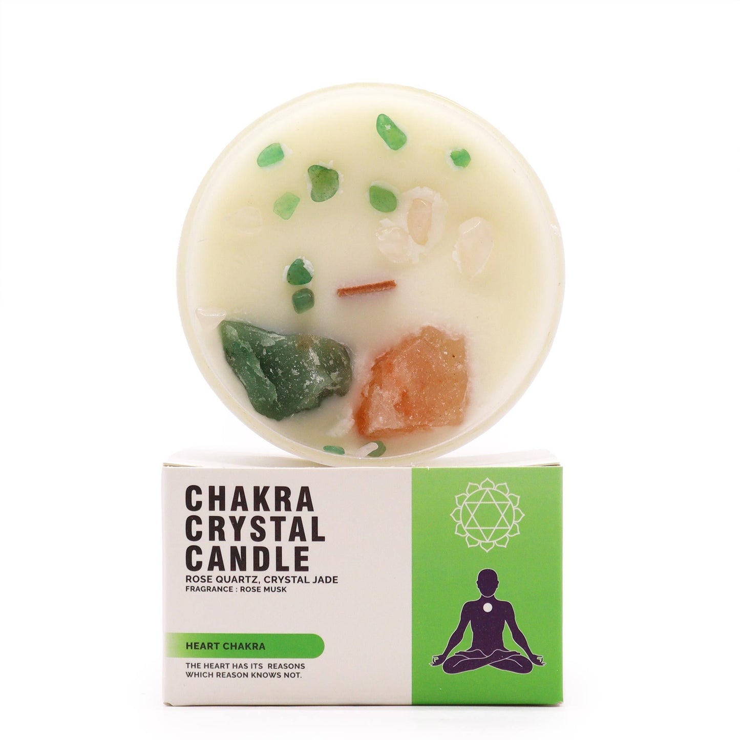 Espelmes de Cristall de Chakra - Chakra del cor