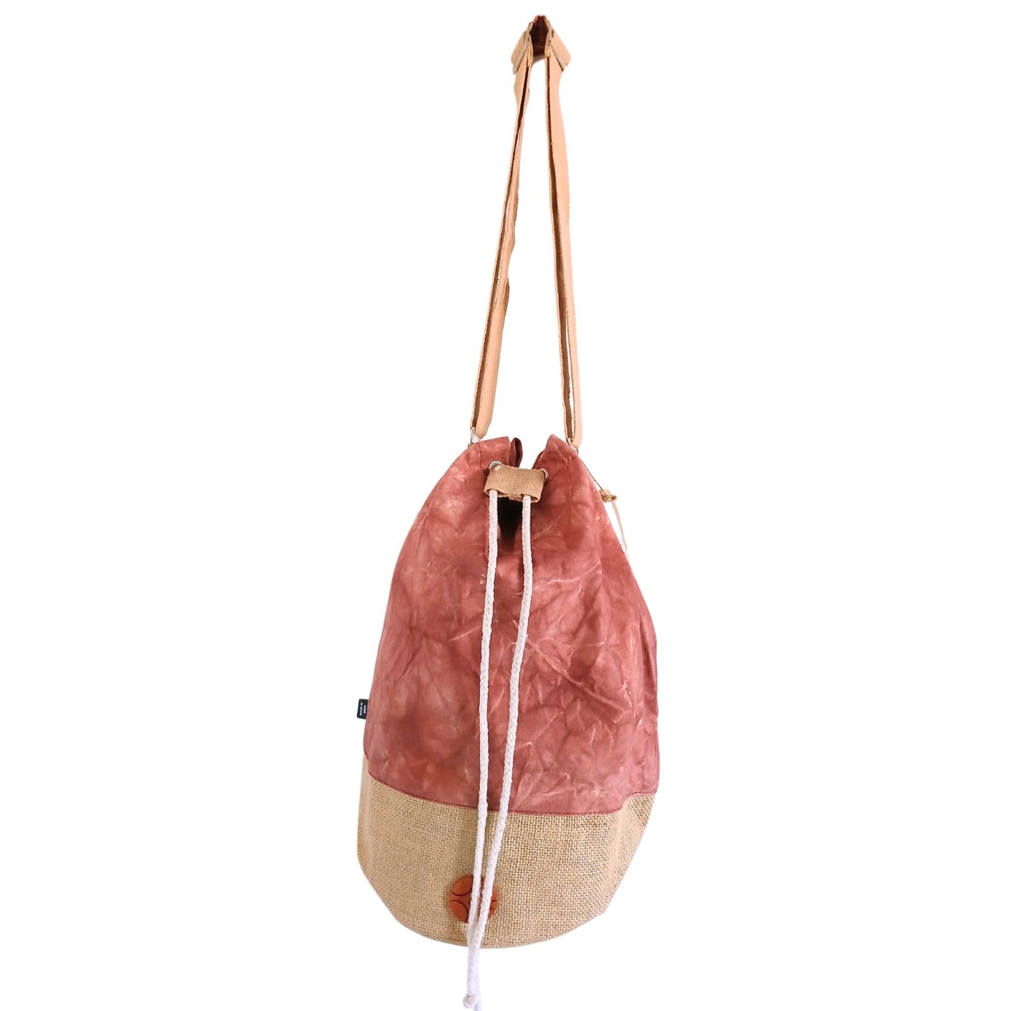 Motxilla 100% Natural - Efecte Rentat Terracota - Hamsa