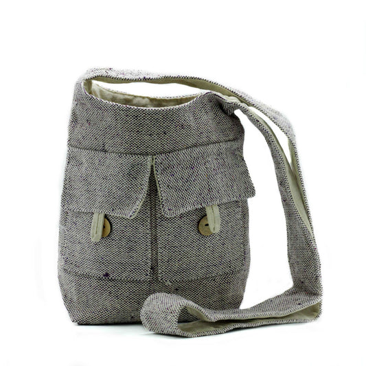 Bossa de dues butxaques tons naturals - Lavanda Suau - Mitjana