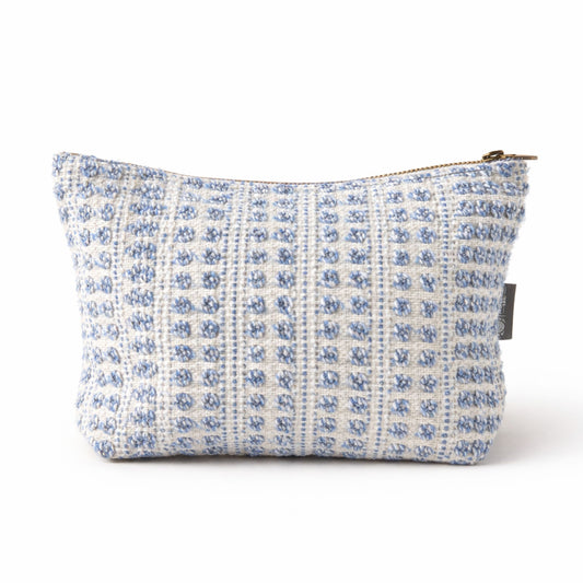 Nomad Sari Indian Jacquard Necesser - Indigo Echo