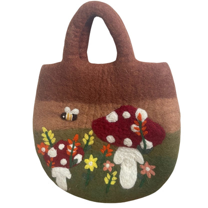 Bossa de feltre per a jardí de bolets - 35 x 27 cm