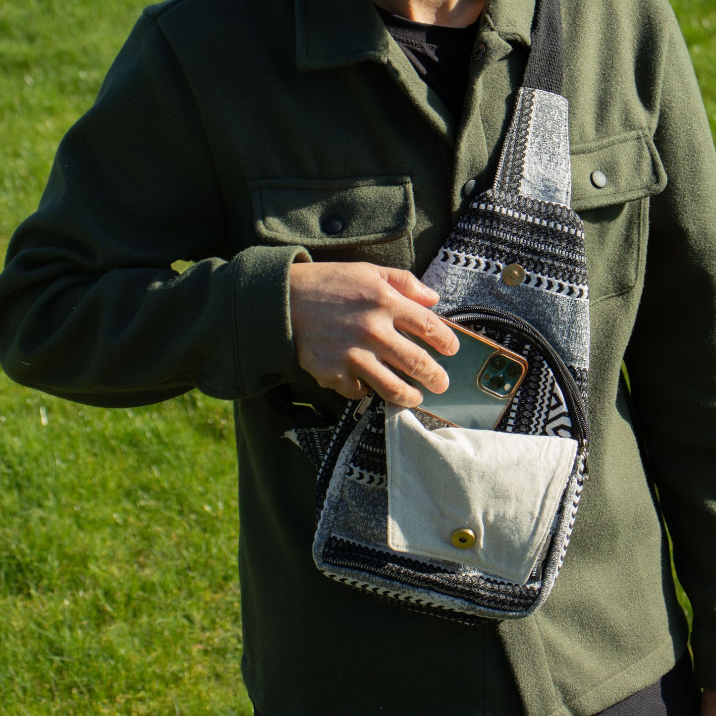 Bosses de Jacquard Natural - Caravana Urbana - Bosses Bandolera