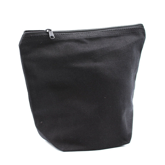 Necesser de cotó negre 10 oz - bossa mitjana
