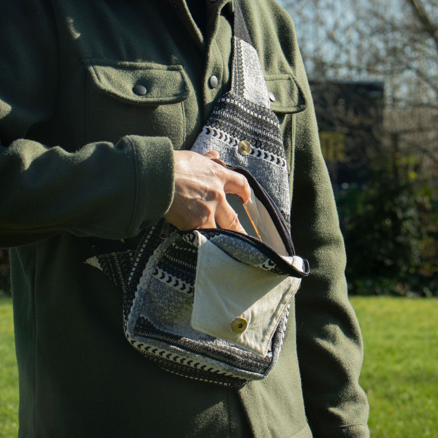 Bosses de Jacquard Natural - Caravana Urbana - Bosses Bandolera