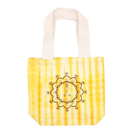 Bosses de Cotó "Tie Dye" (170g) - 38x42x12cm - Namaste Hands - Groc - Nansa Natural