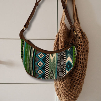 Bossa Hobo de Jacquard - Verds Atrevits (corretja marró)