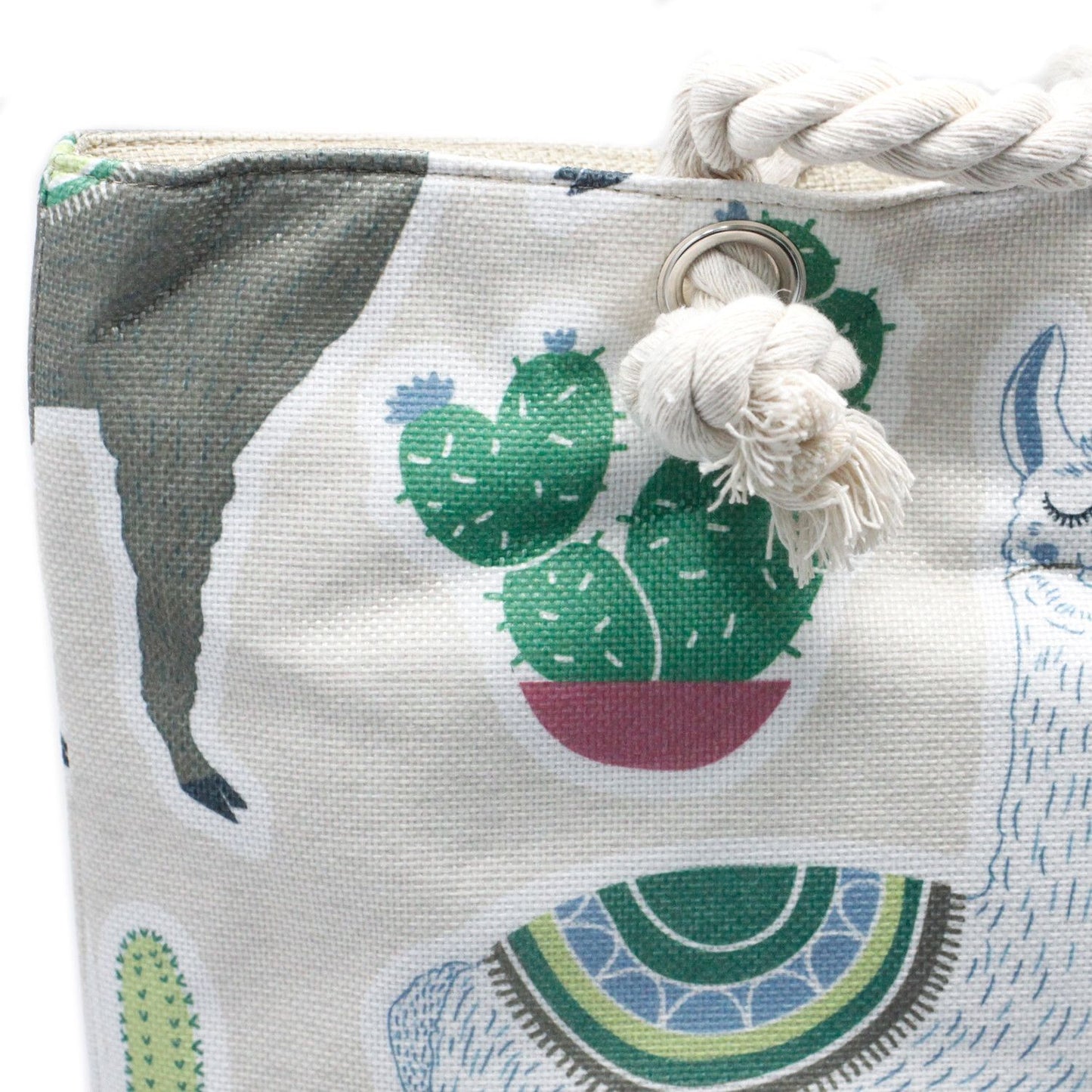 Bossa shopper amb nansa de corda - Flames