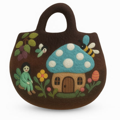 Bossa de feltre per a jardí de fades - 35 x 27 cm