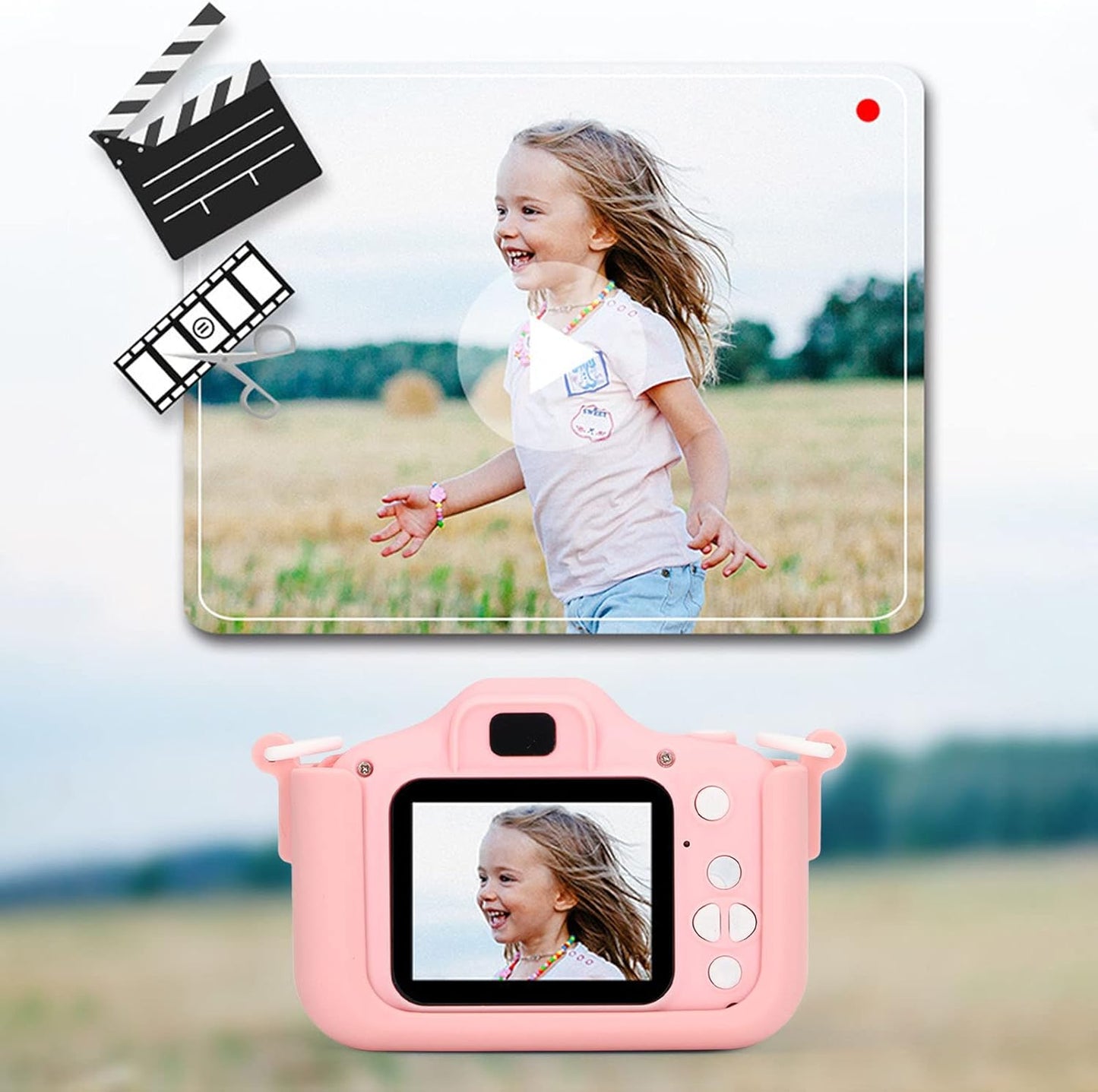 Càmera per a Nens 20MP HD 2.0” + Targeta 32GB – Blava i Rosa, Compacta i Divertida