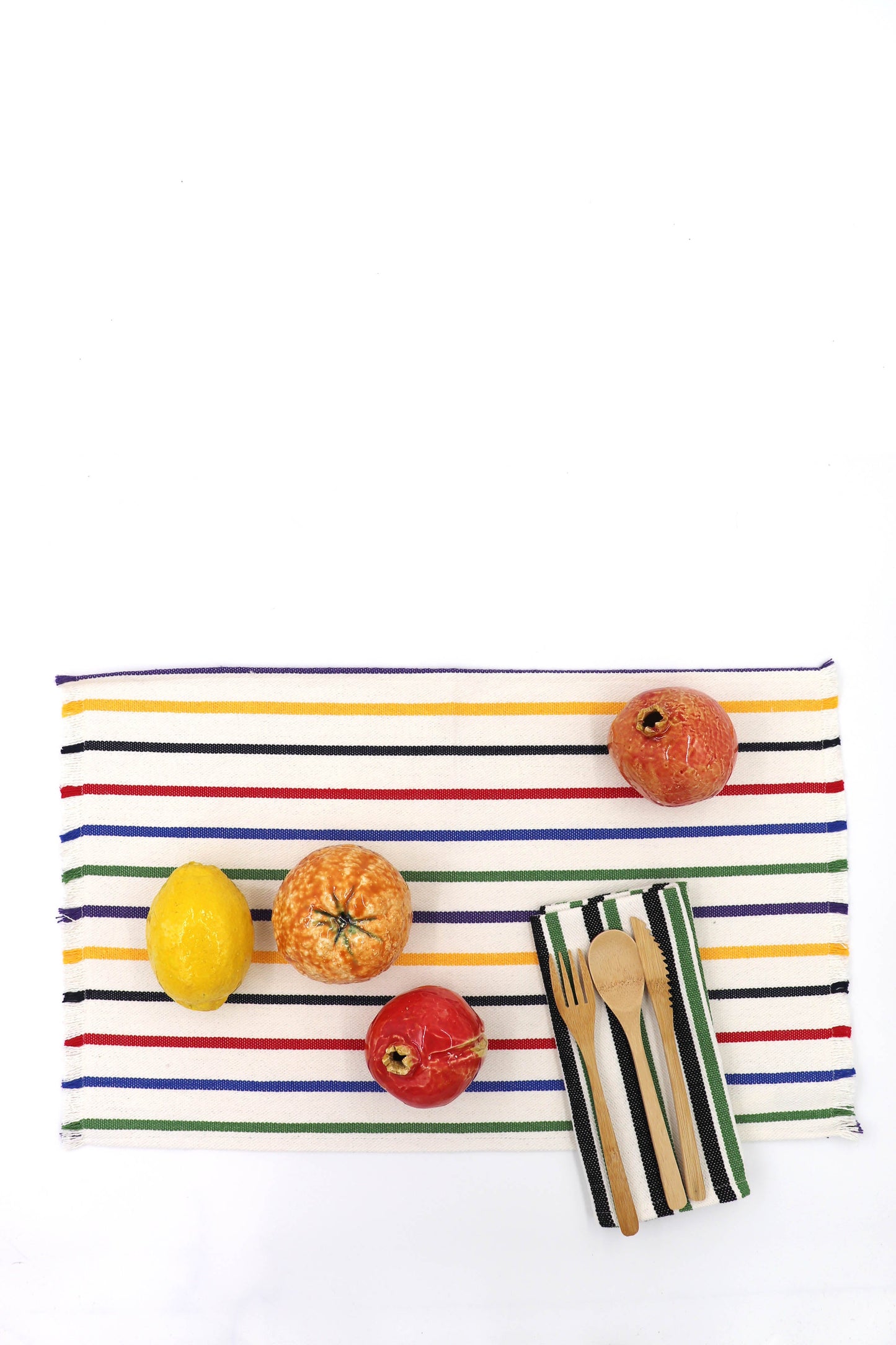 Mantel individual tejido canario mix color (pack de 2)