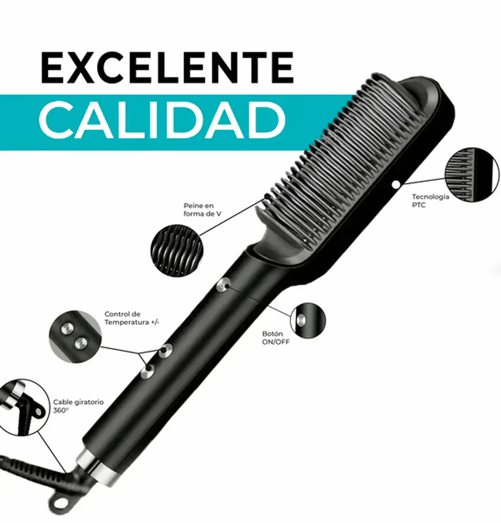 Raspall Allisador de Cabell amb Control de Temperatura - Tecnologia d'Ions per a un Allisat Natural