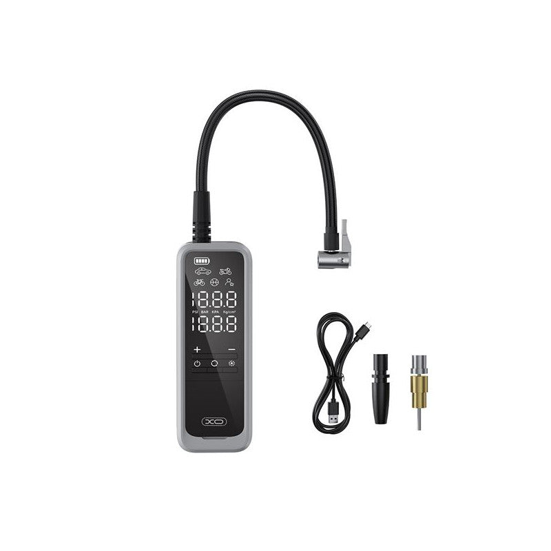 Inflador Portàtil Sense Fils amb Powerbank 5000 mAh – Pantalla LCD i Llum LED