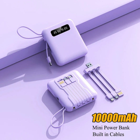 Power Bank 10000 mAh amb Cables Integrats