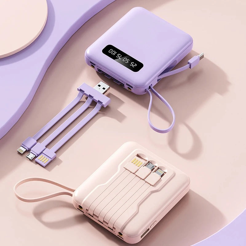 Power Bank 10000 mAh amb Cables Integrats