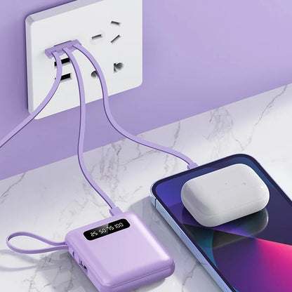 Power Bank 10000 mAh amb Cables Integrats