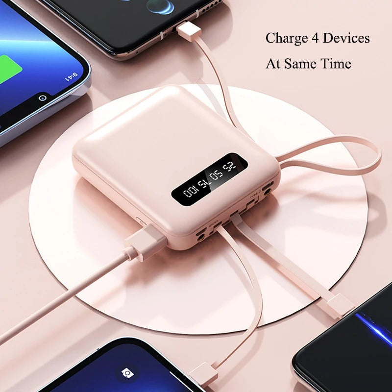 Power Bank 10000 mAh amb Cables Integrats