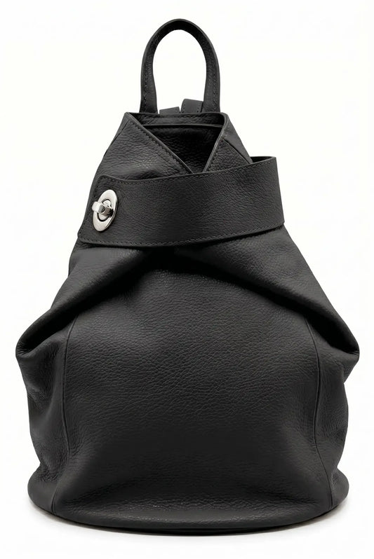 Mochila mujer grande piel pirámide