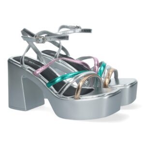 Sandalia de plataforma para mujer color multi